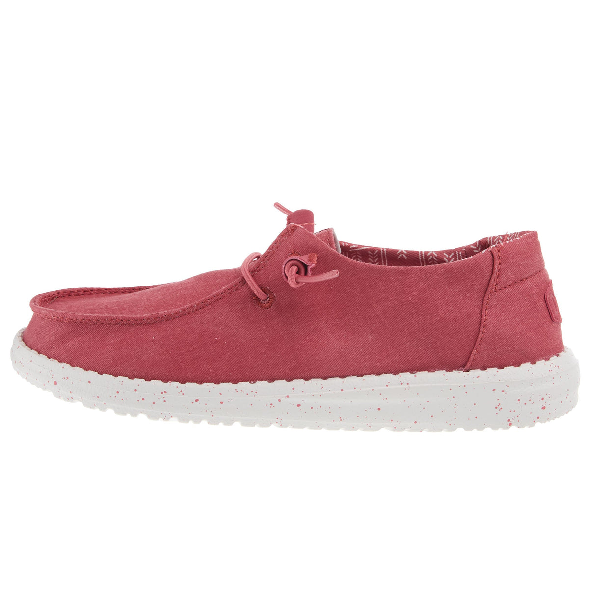 Hey Dude Womens Wendy Stretch Canvas Washed Red Casual
