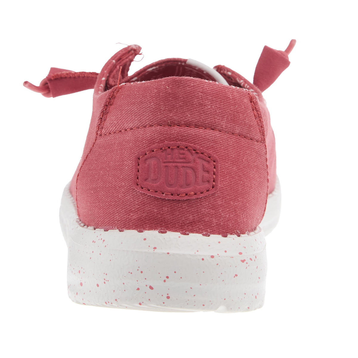 Hey Dude Womens Wendy Stretch Canvas Washed Red Casual