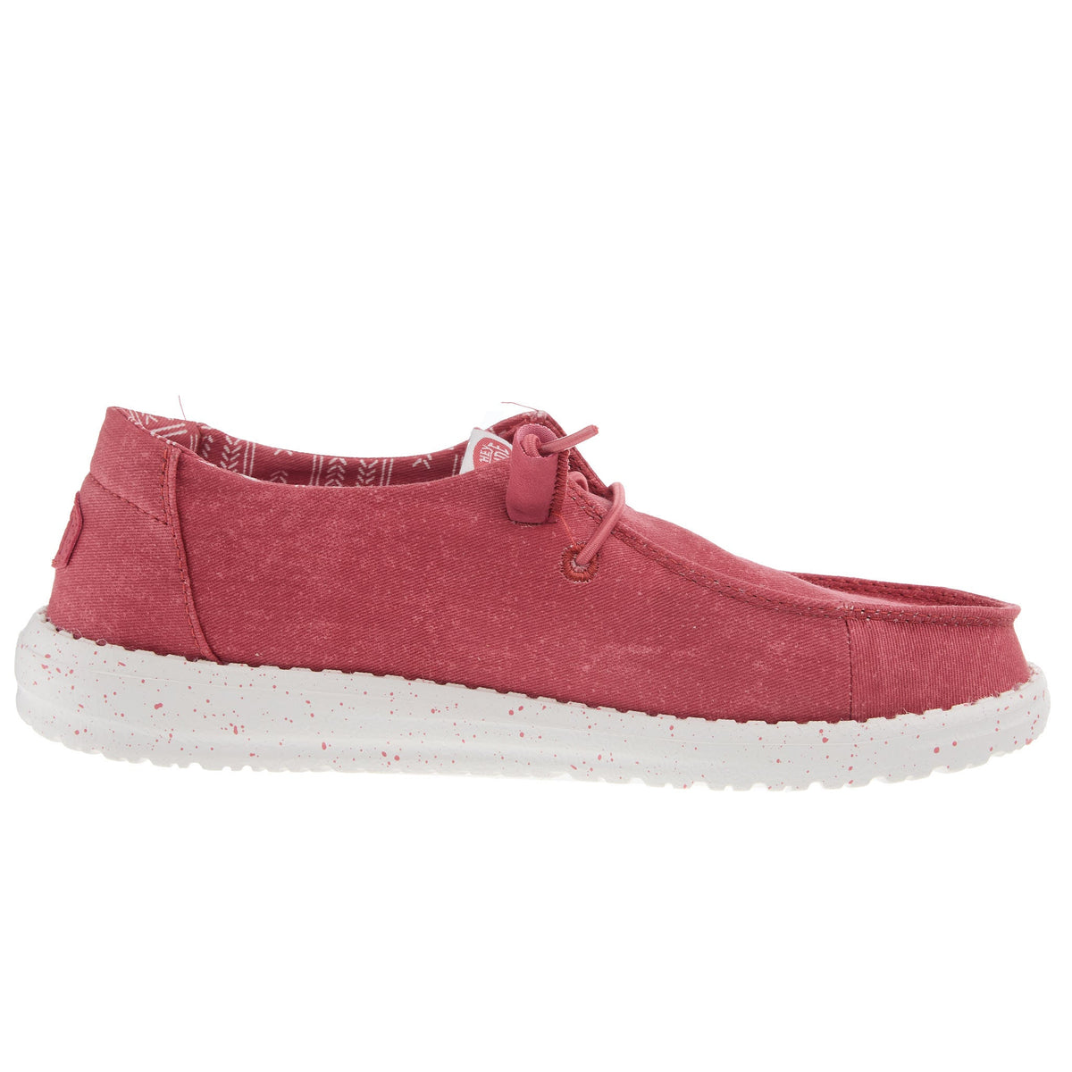 Hey Dude Womens Wendy Stretch Canvas Washed Red Casual