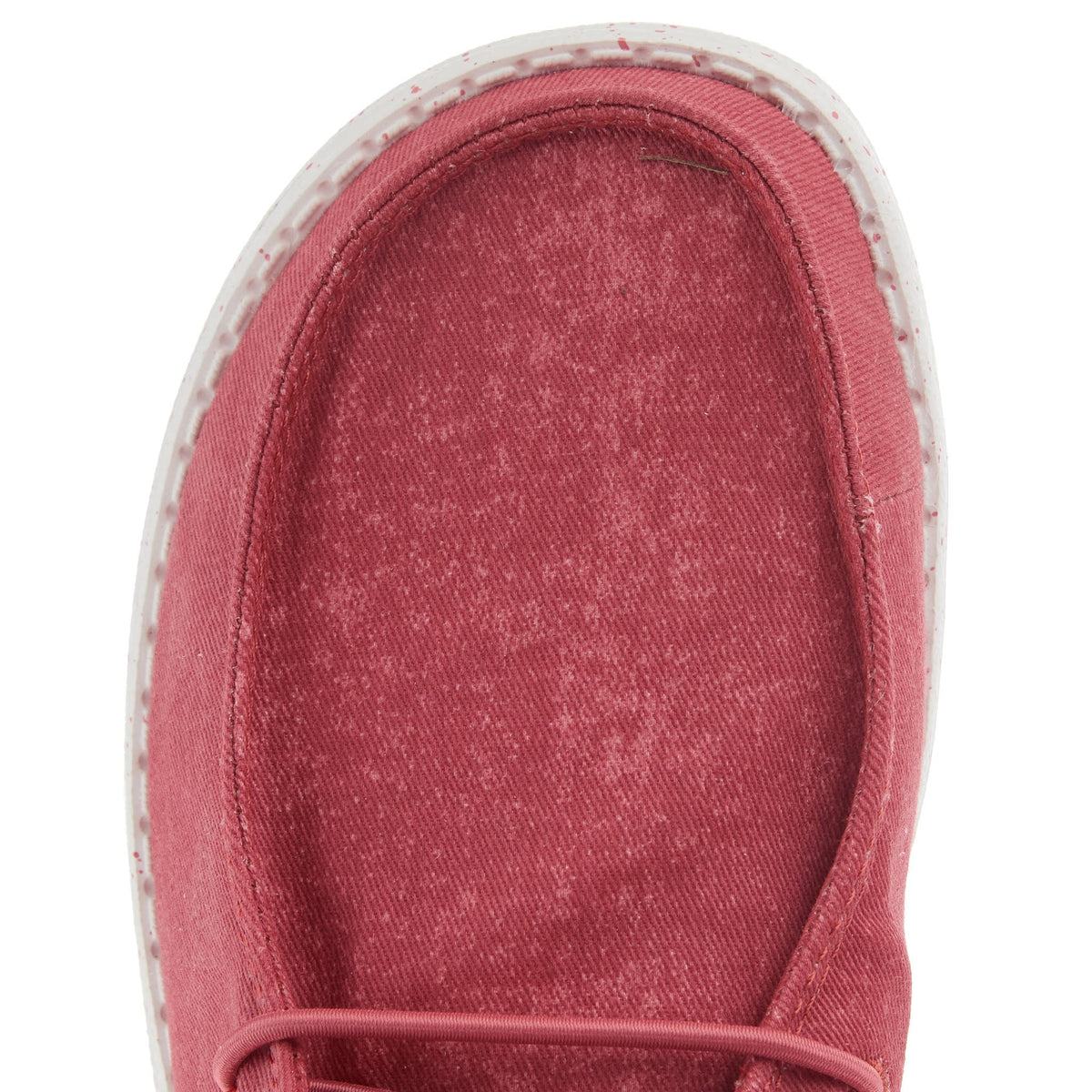 Hey Dude Womens Wendy Stretch Canvas Washed Red Casual