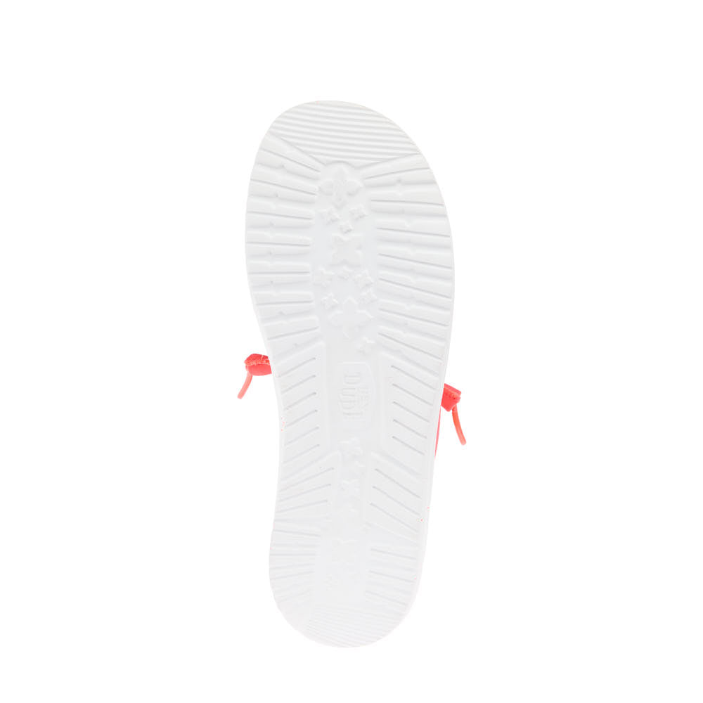 Hey Dude Women`s Wendy Stretch Canvas Fiery Coral Casual