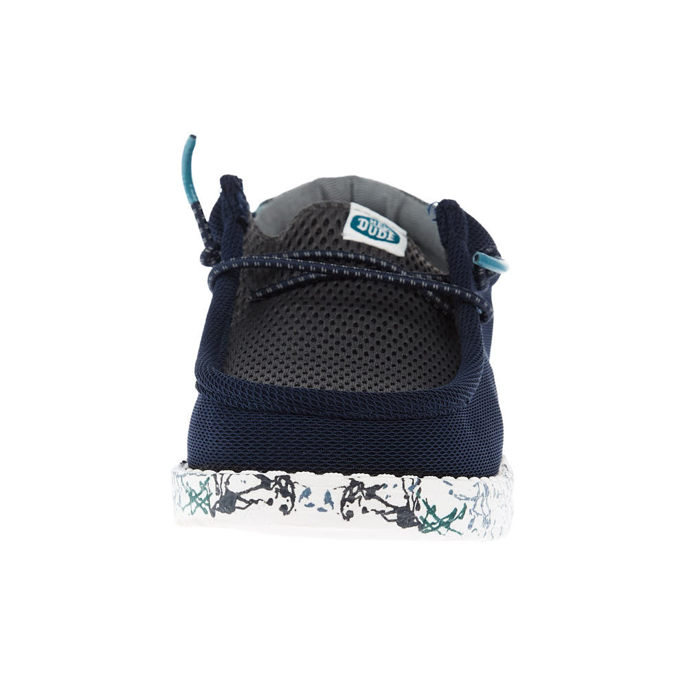 Hey Dude Youth Wally Navy and Charcoal Summer Mesh