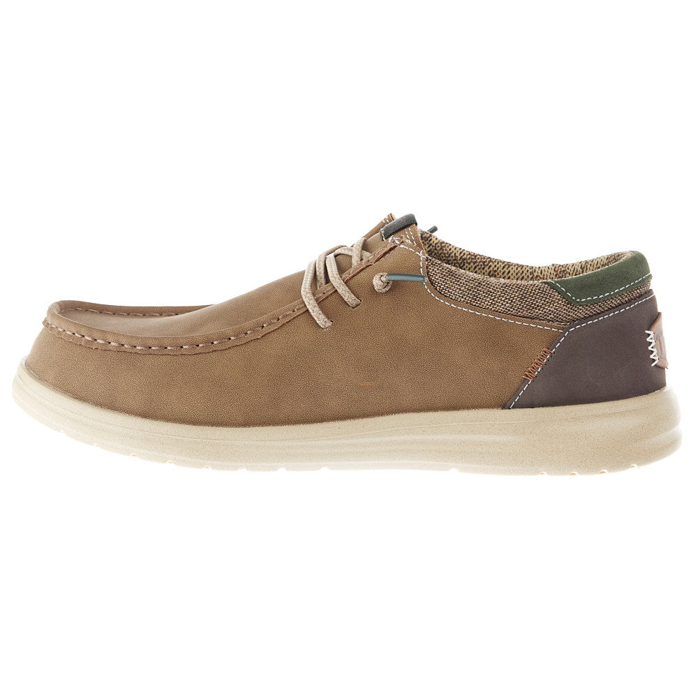 Hey Dude Men's Paul Leather Nut Casual