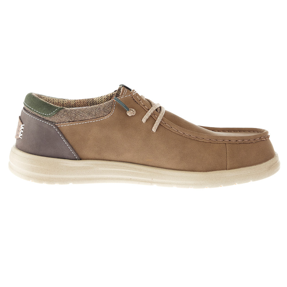Hey Dude Men's Paul Leather Nut Casual