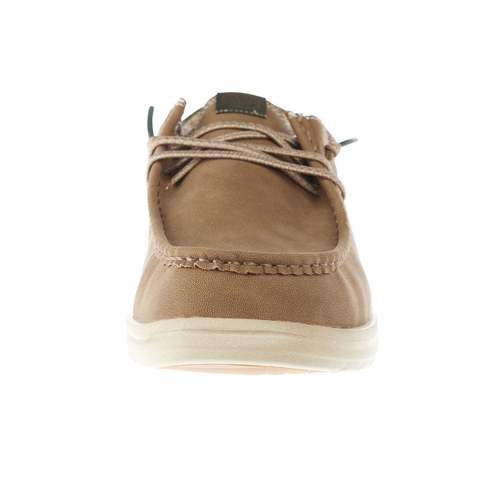 Hey Dude Men's Paul Leather Nut Casual