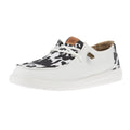 Hey Dude Womens Wendy Animal White Cow Print Casual