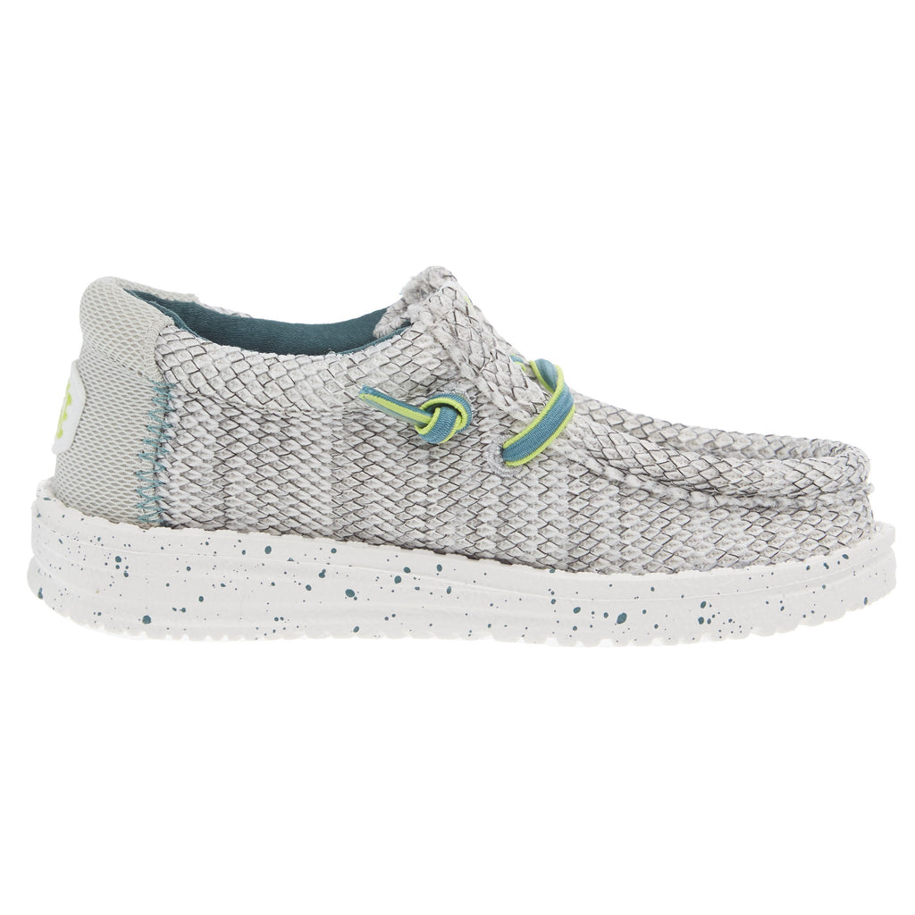 Hey Dude Wally Toddler Heathered Mesh White