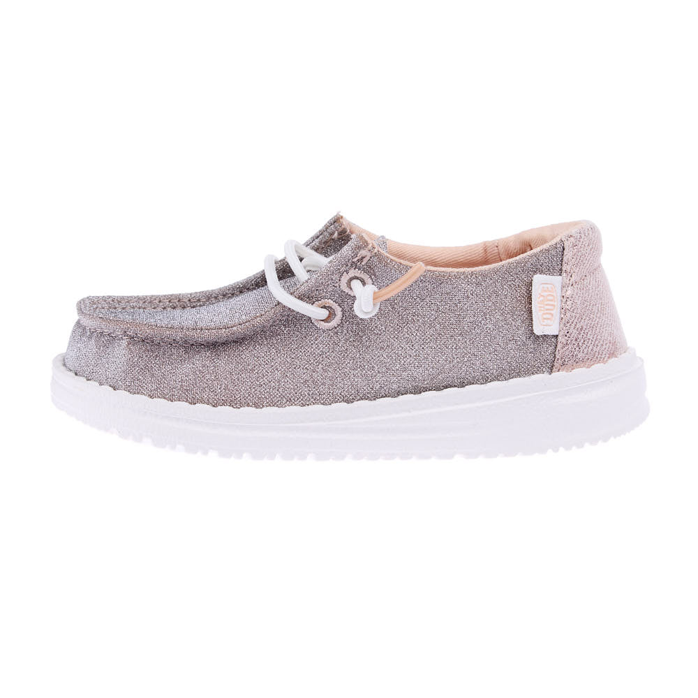 Hey Dude Toddler Wendy Rose Gold Metallic Sparkle