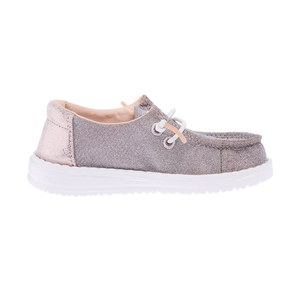 Hey Dude Toddler Wendy Rose Gold Metallic Sparkle