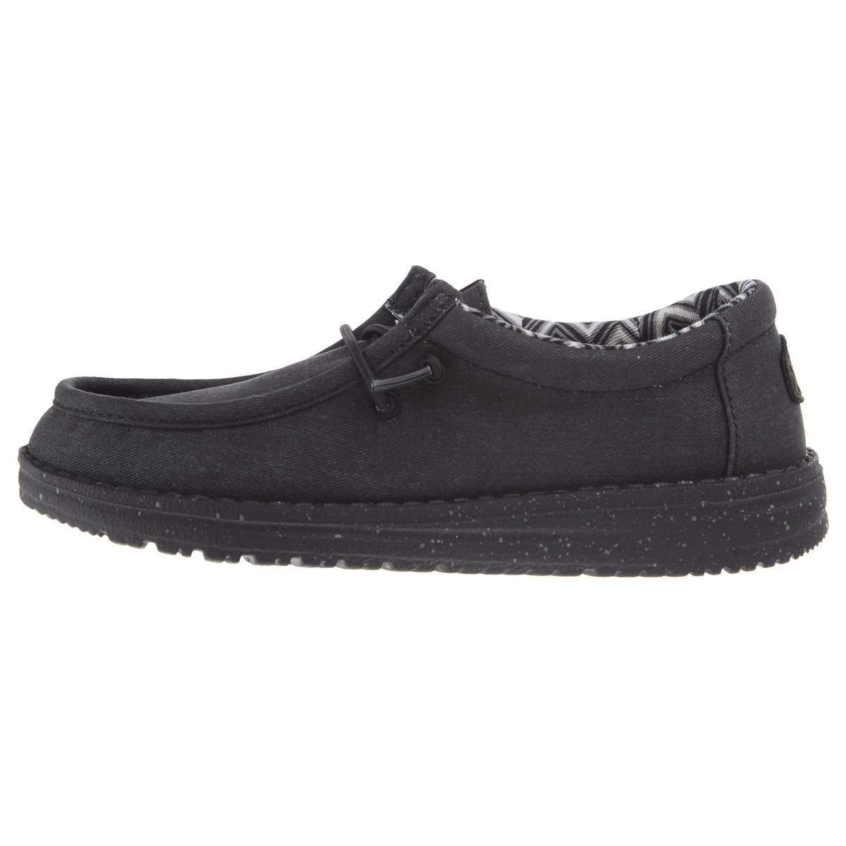Hey Dude Wally Youth Canvas Black On Black