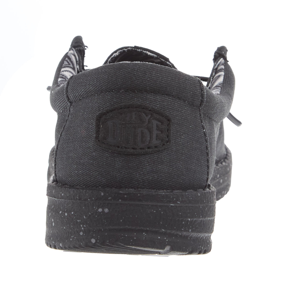 Hey Dude Wally Youth Canvas Black On Black