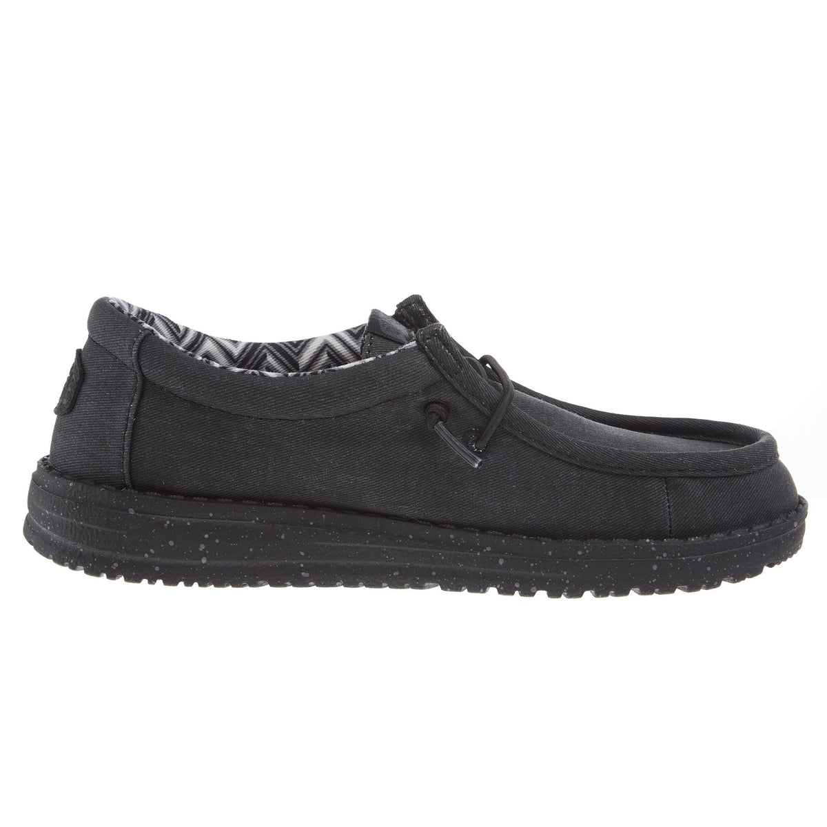 Hey Dude Wally Youth Canvas Black On Black