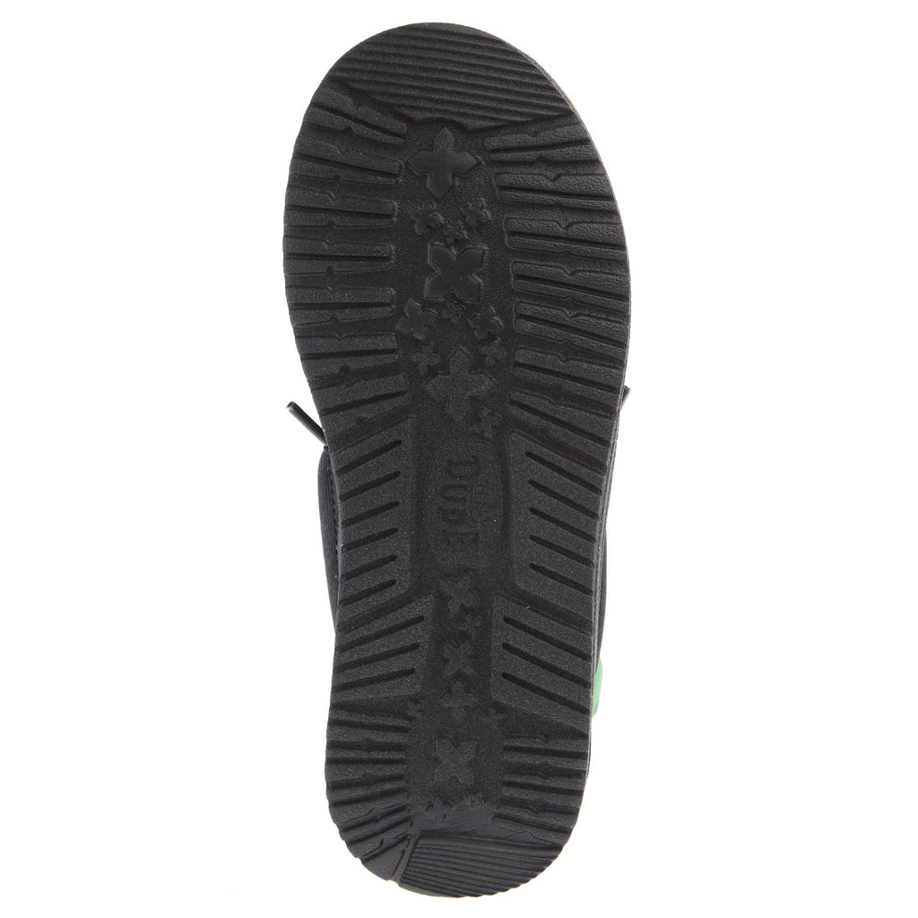 Hey Dude Wally Youth Canvas Black On Black