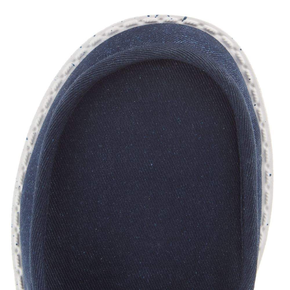 Hey Dude Youth Wally Canvas Navy Casual Shoe