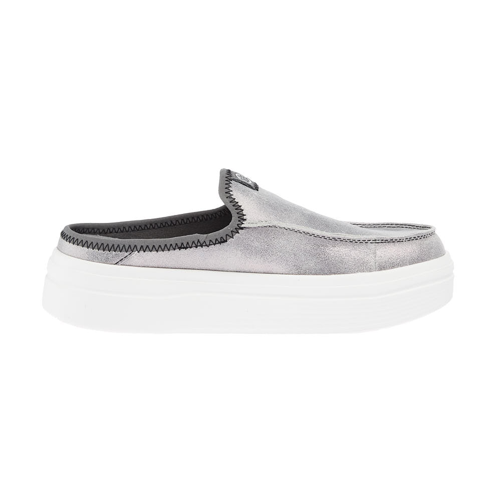 Hey Dude Women`s Austin Lift Classic Metallic Charcoal Shoes