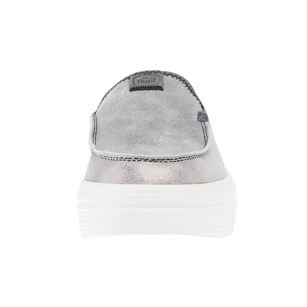 Hey Dude Women`s Austin Lift Classic Metallic Charcoal Shoes