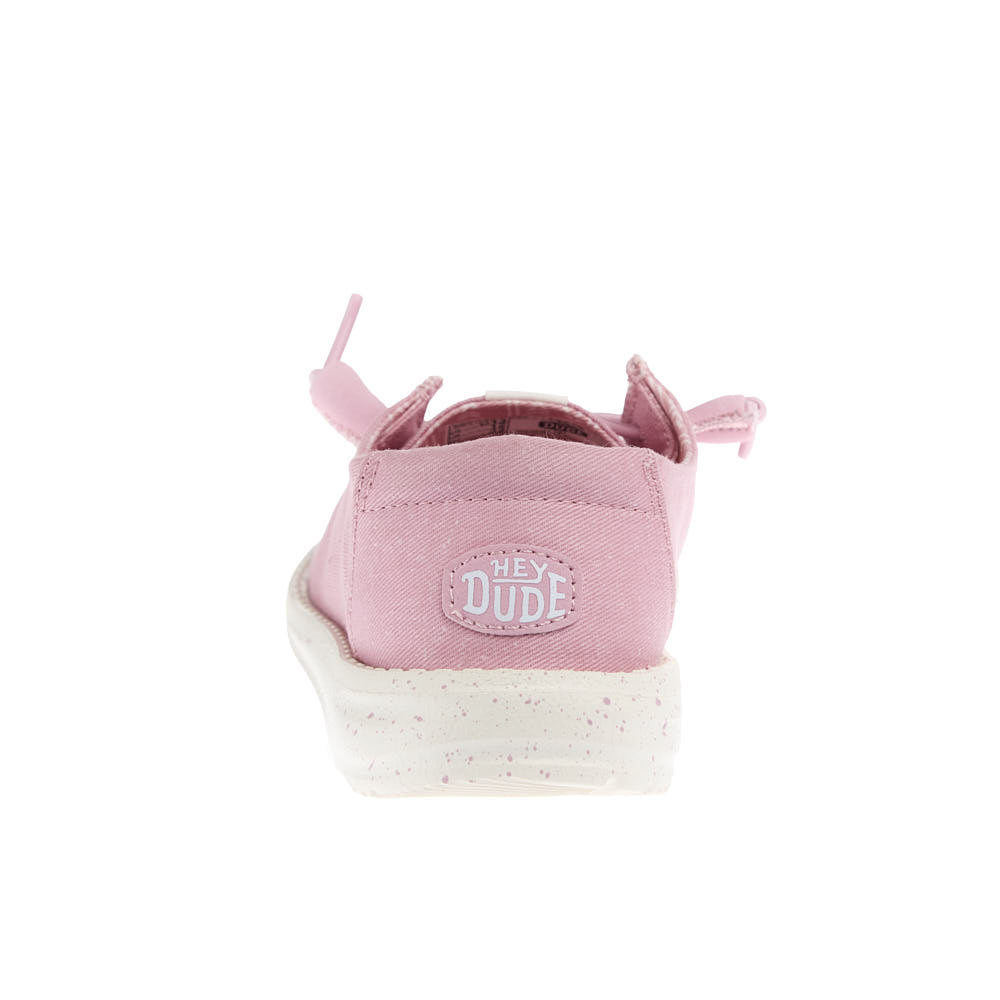 Hey Dude Kid's Wendy Strech Canvas Cameo Pink Casual Shoe