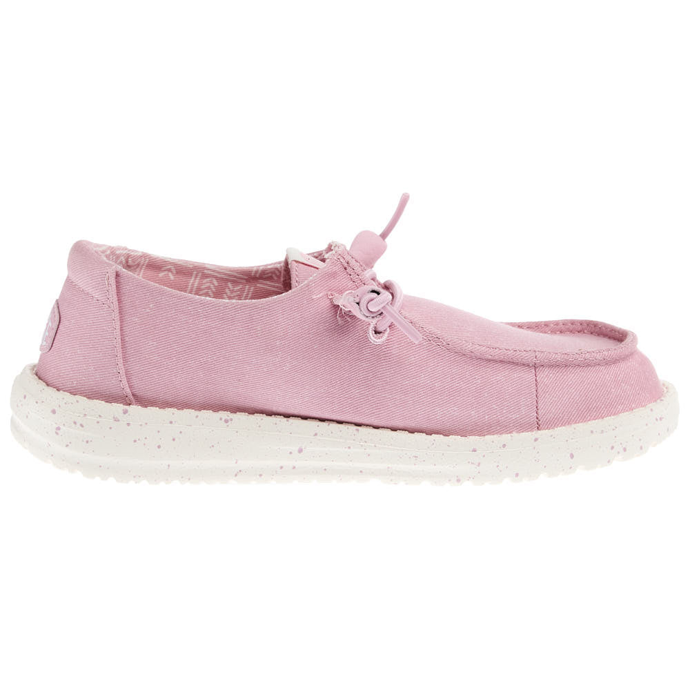 Hey Dude Kid's Wendy Strech Canvas Cameo Pink Casual Shoe