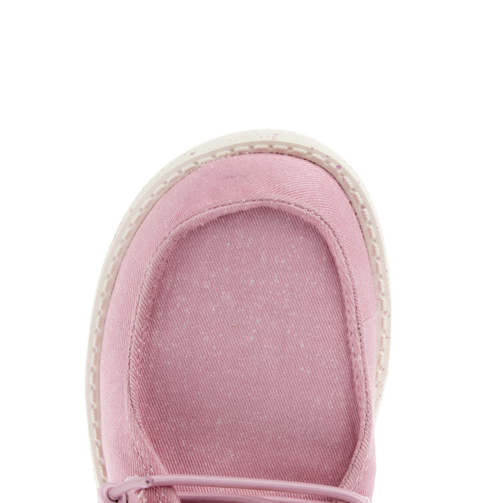 Hey Dude Kid's Wendy Strech Canvas Cameo Pink Casual Shoe