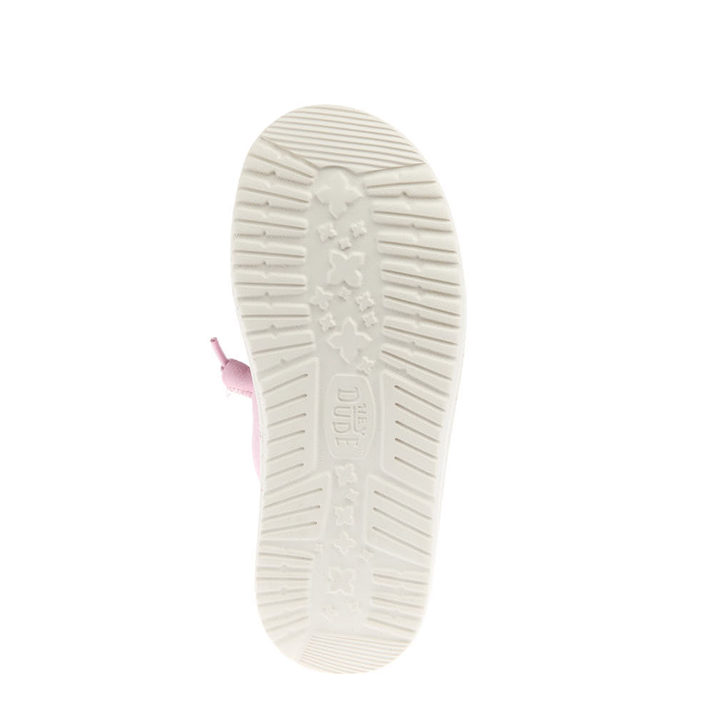 Hey Dude Kid's Wendy Strech Canvas Cameo Pink Casual Shoe