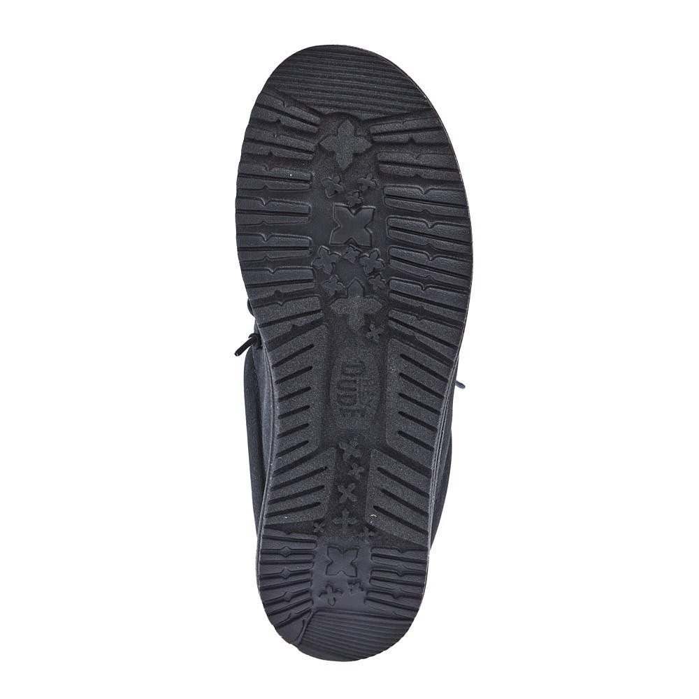 Hey Dude Men's Wally Slip On Black Casual Shoe
