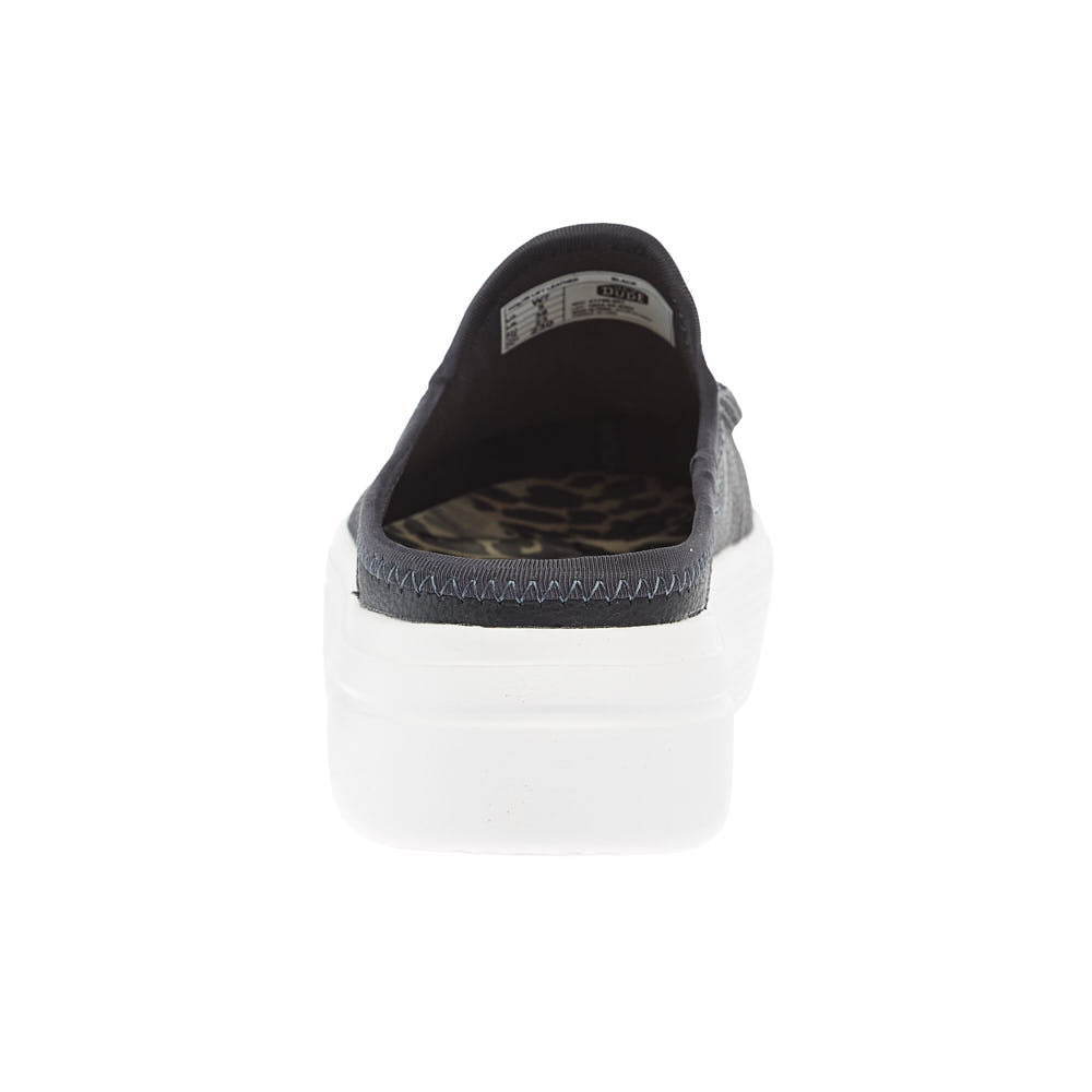 Hey Dude Womens Austin Lift Black Leather Slip On
