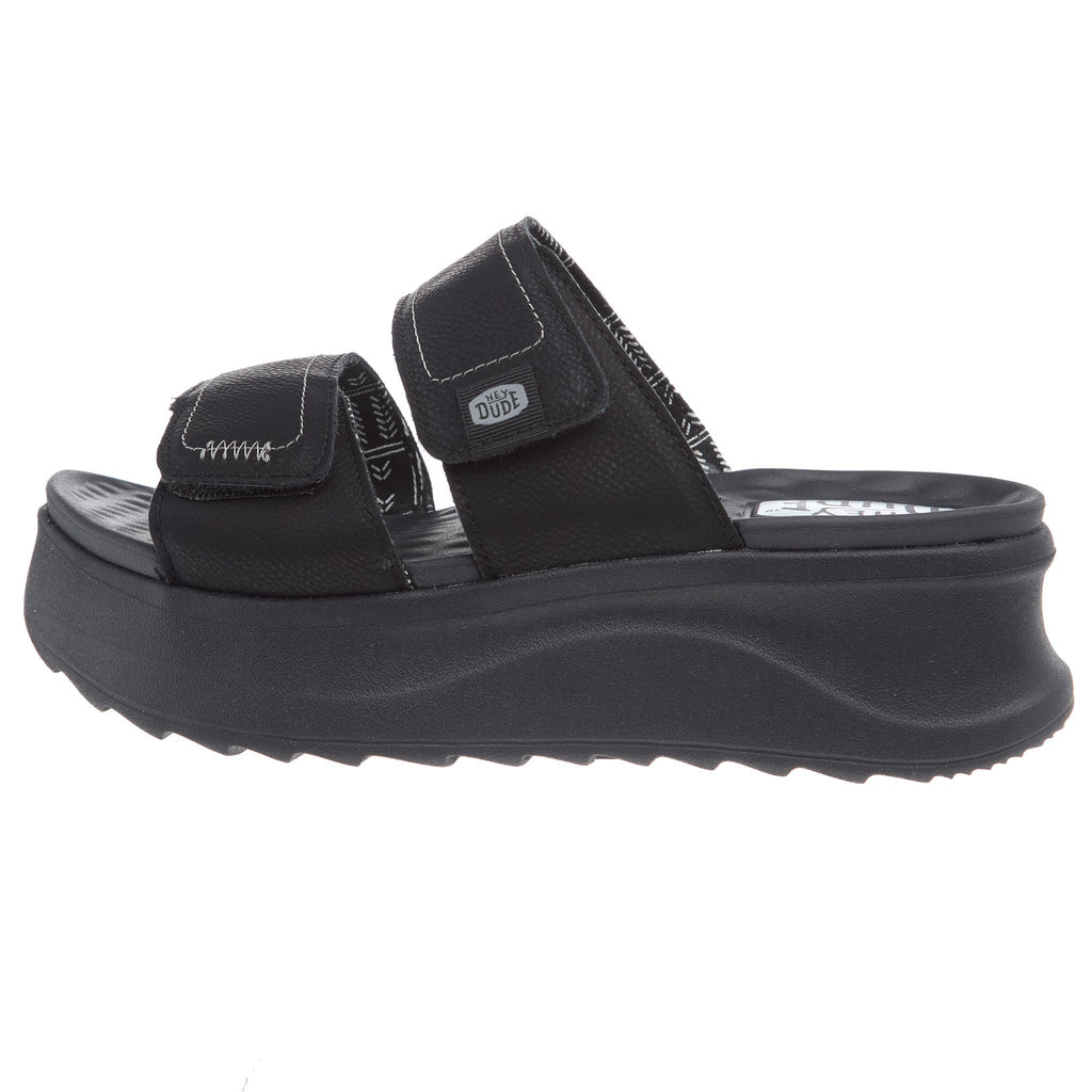 Hey Dude Women`s Delray Slide Black Sandal