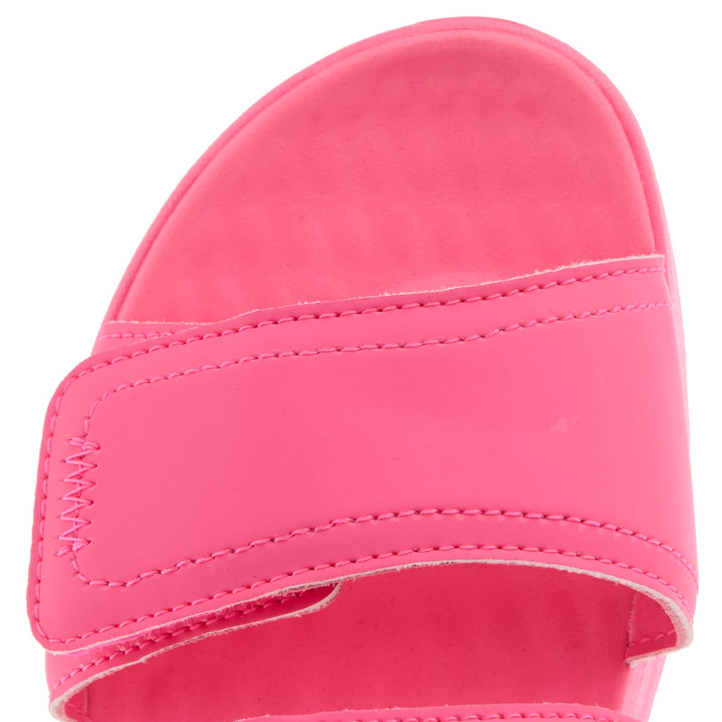 Hey Dude Womens Delray Slide Mono Electric Pink Sandal