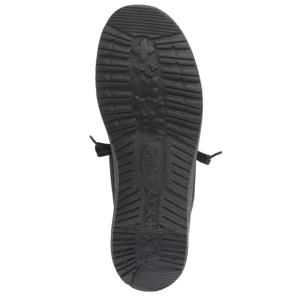 Hey Dude Men's Wally Black on Black Wide Width Casual Shoe