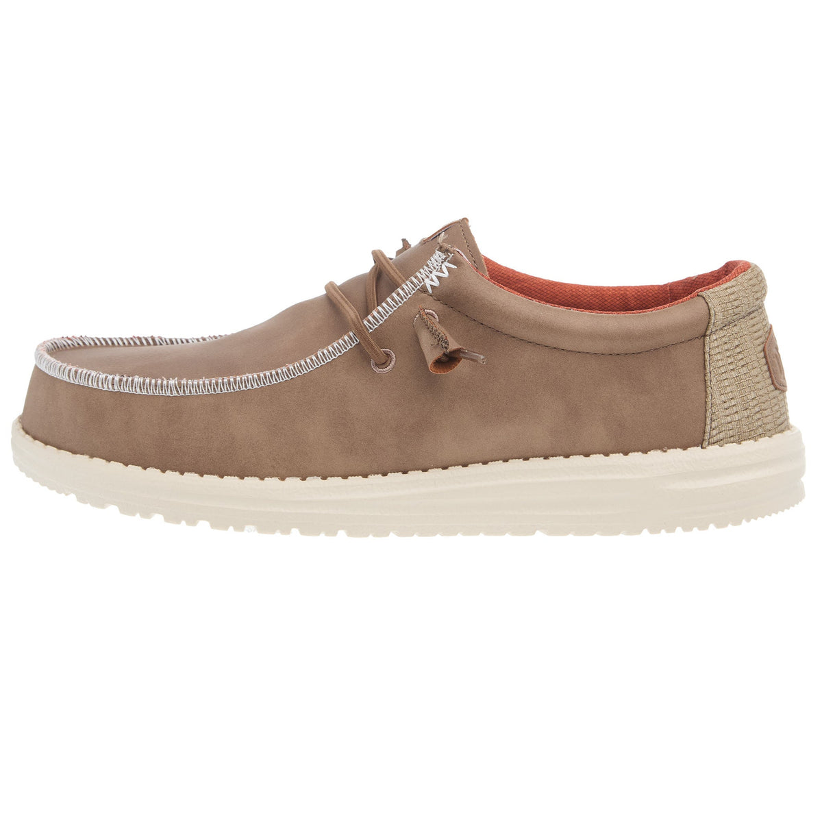 Hey Dude Men's Wally Fabricated Leather Wide Casual Shoe