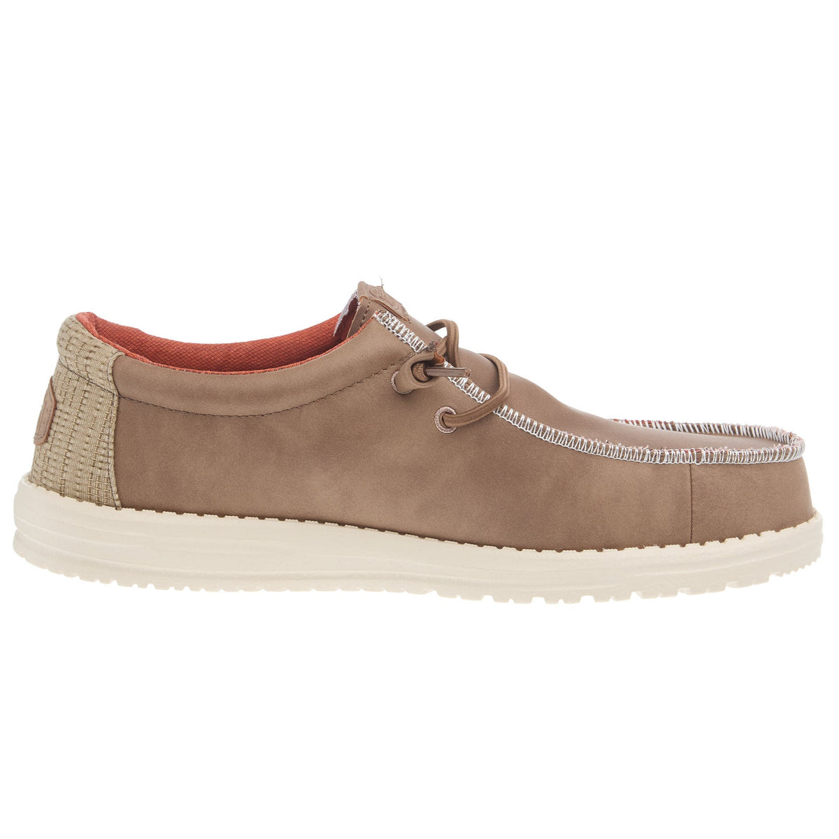Hey Dude Men's Wally Fabricated Leather Wide Casual Shoe