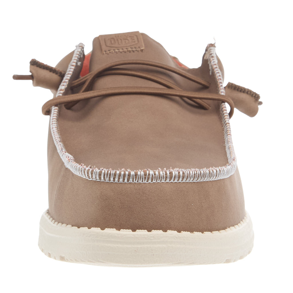 Hey Dude Men's Wally Fabricated Leather Wide Casual Shoe