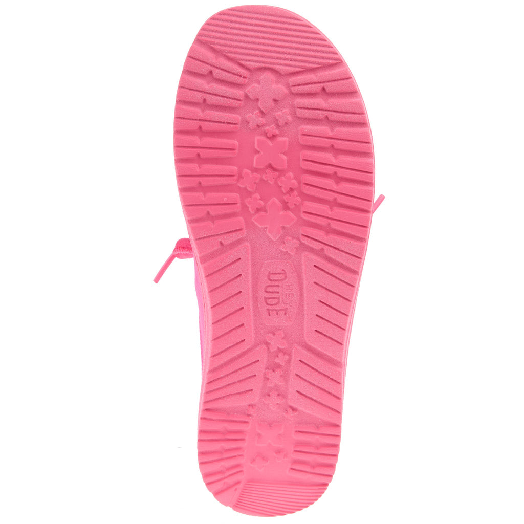 Hey Dude Women`s Wendy Slip Mono Electric Pink Casual