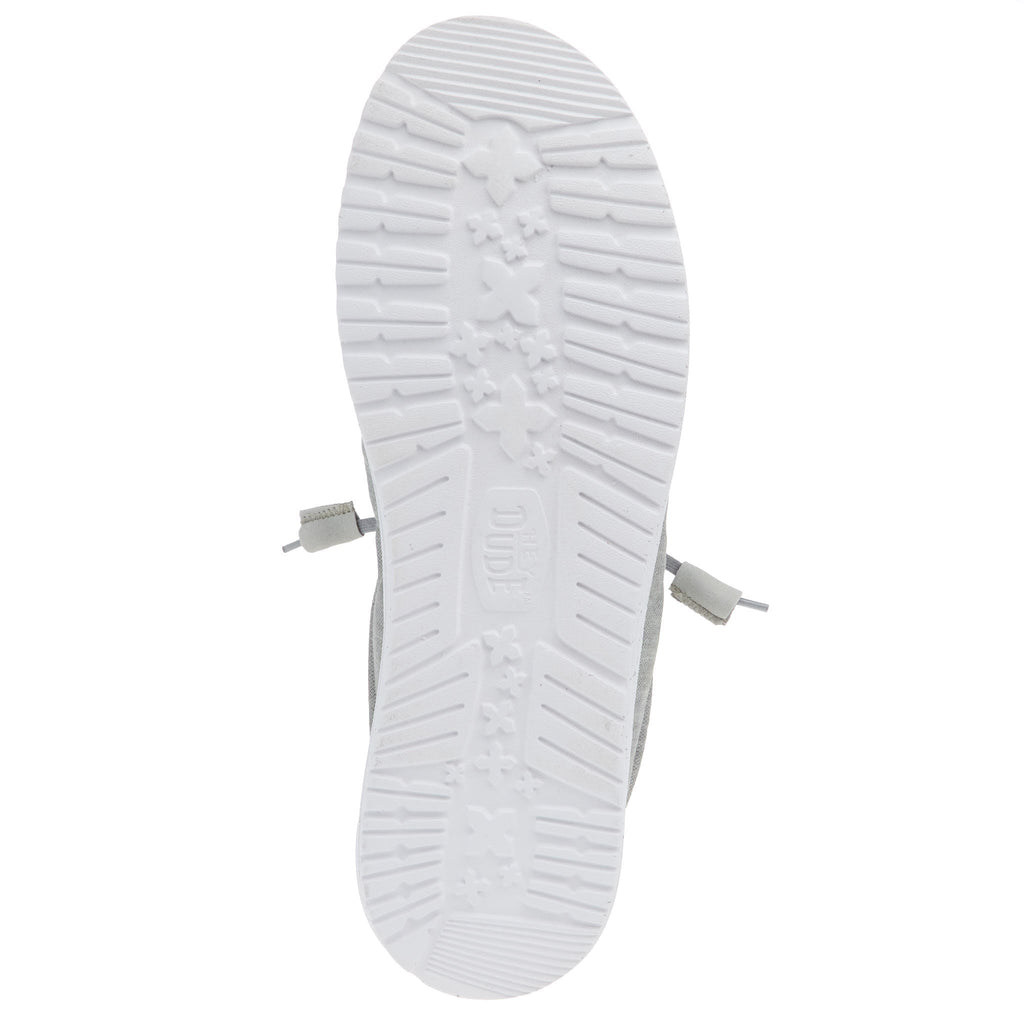 Hey Dude Men`s Wally Elevated Basic Grey Casual Shoe