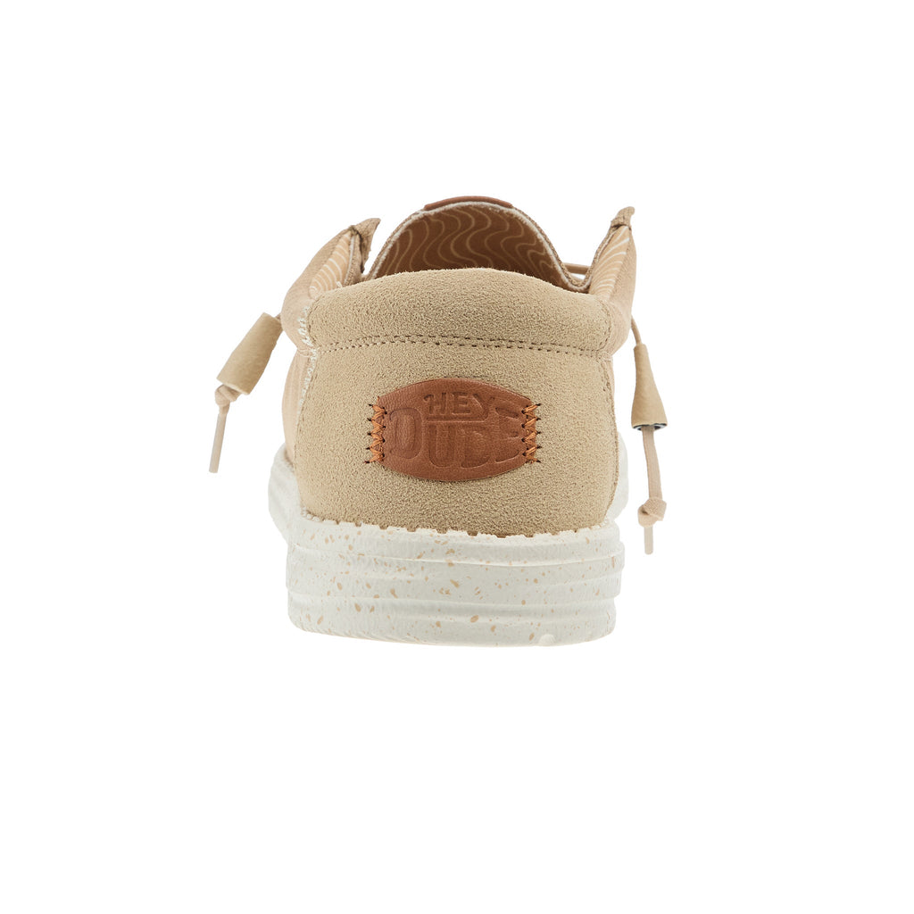 Hey Dude Mens Wally Elevated Basic Khaki Shoe