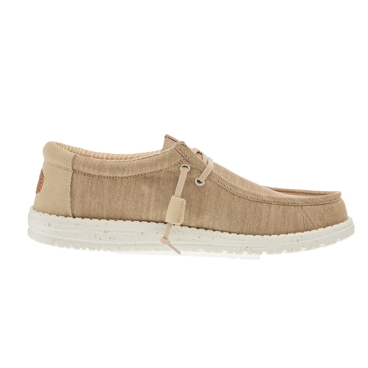 Hey Dude Mens Wally Elevated Basic Khaki Shoe