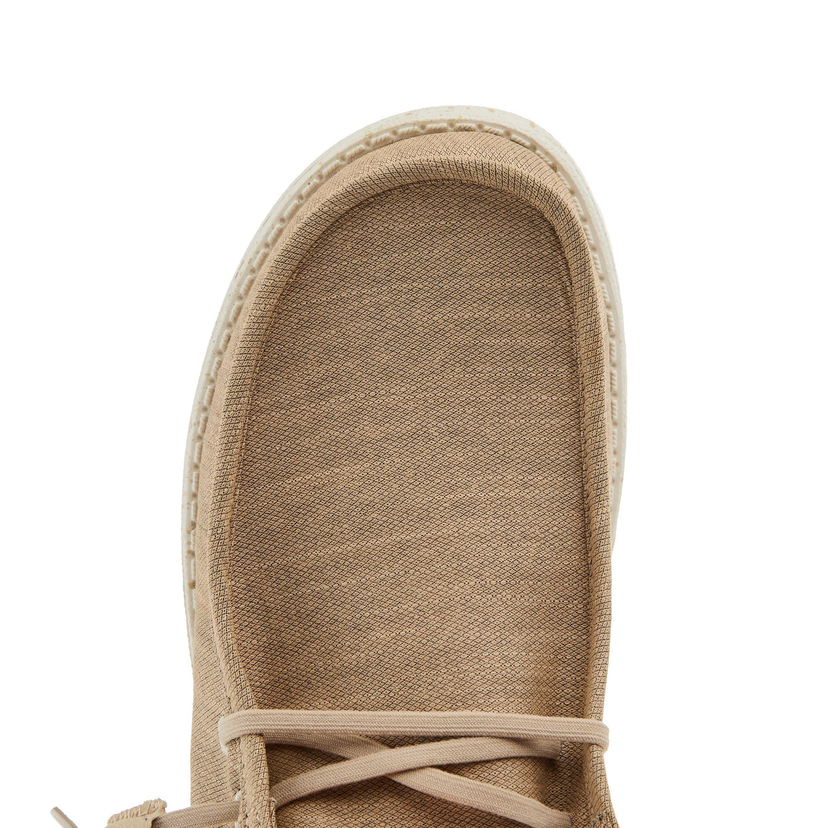 Hey Dude Mens Wally Elevated Basic Khaki Shoe