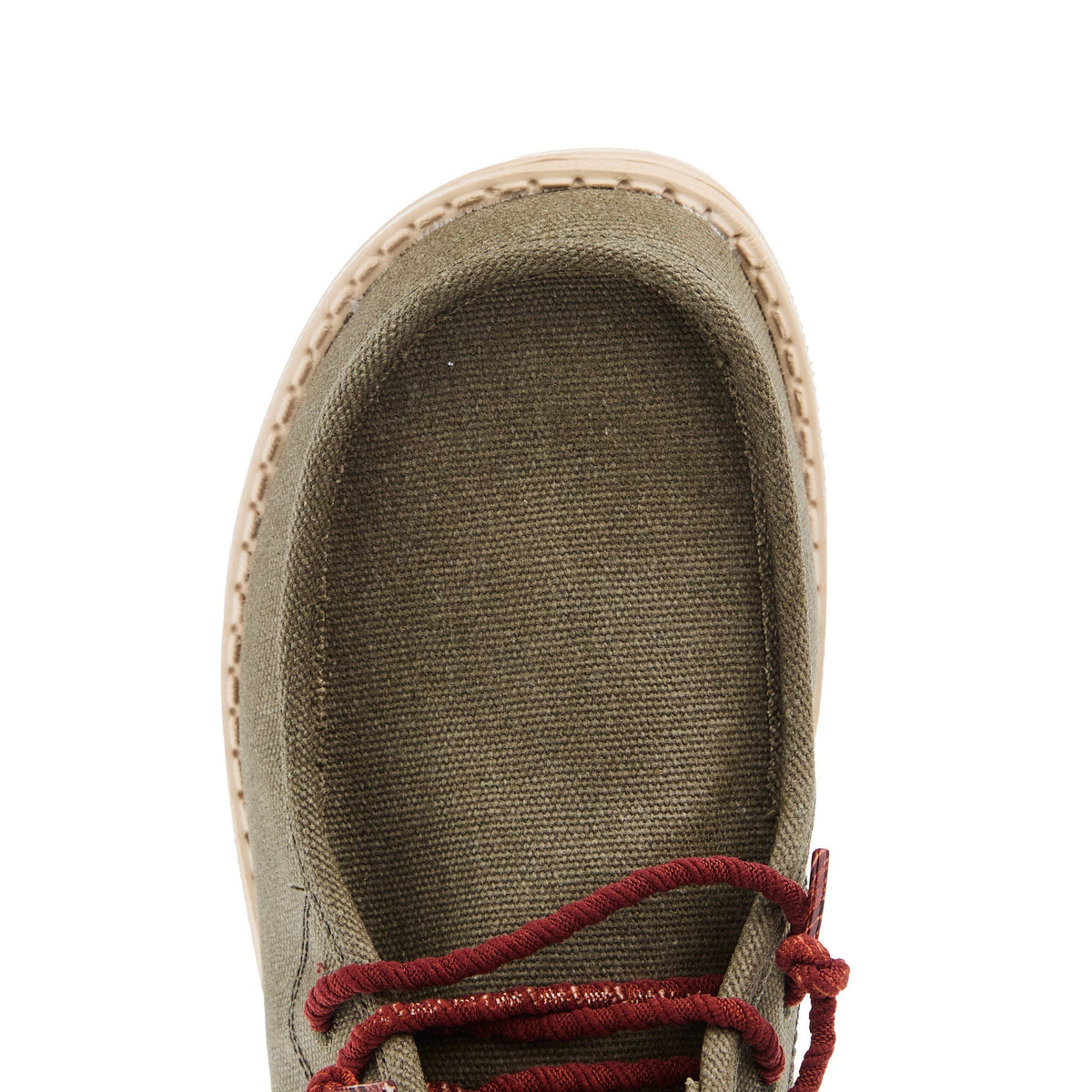 Hey Dude Mens Wally Olive Mid Casual Shoe