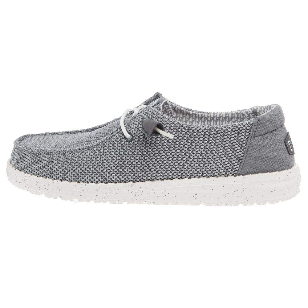 Hey Dude Women`s Wendy Stretch Mesh Dark Grey Casual Shoe