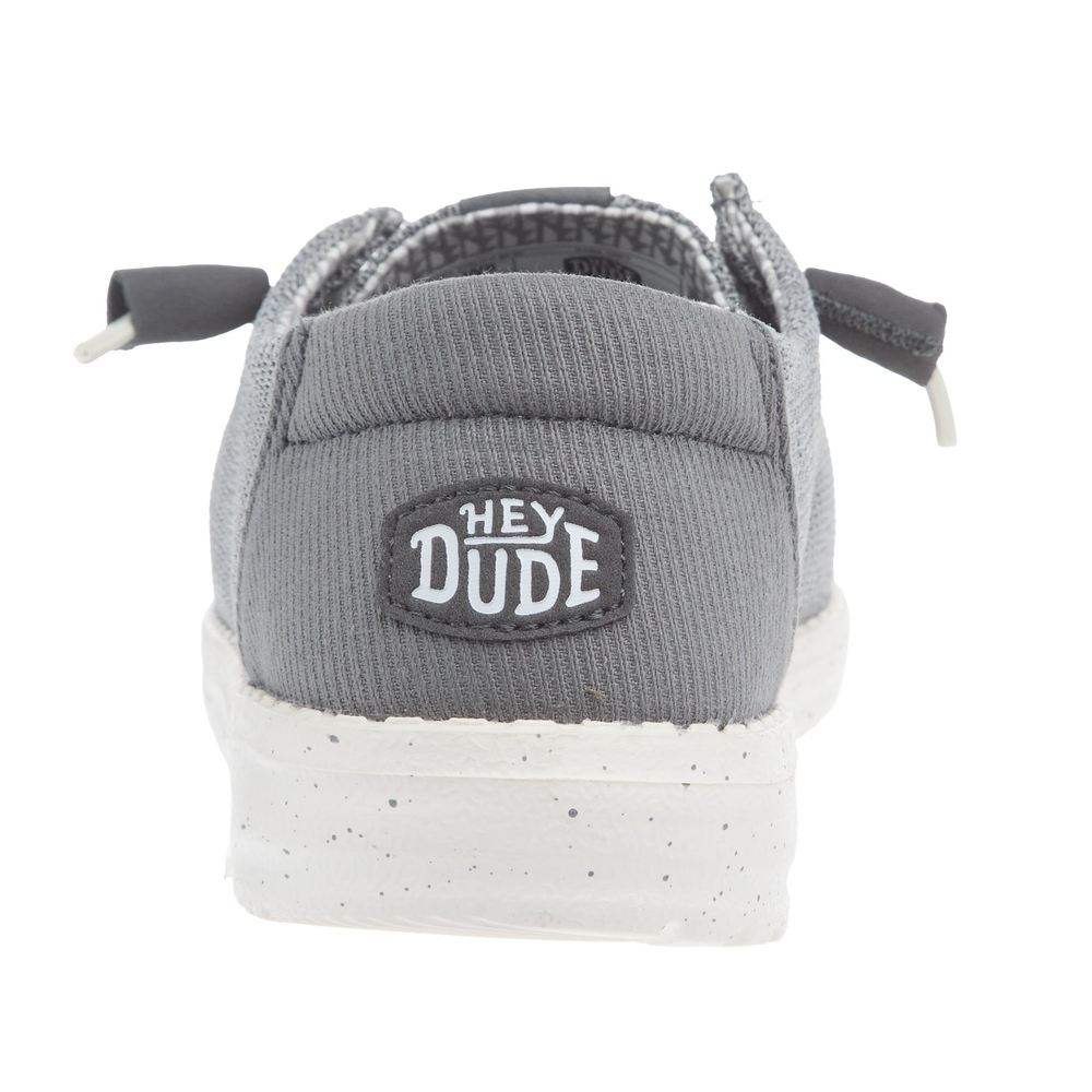 Hey Dude Women`s Wendy Stretch Mesh Dark Grey Casual Shoe