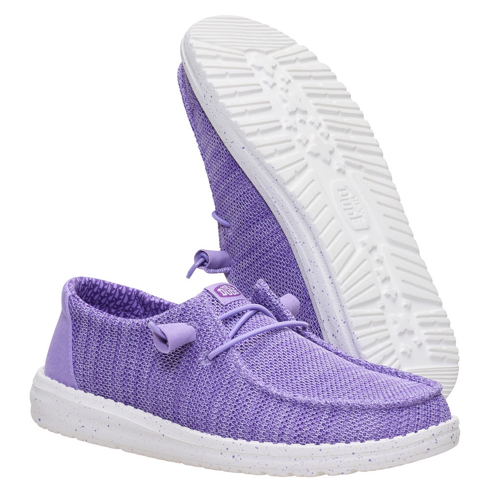 Hey Dude Women's Wendy Stretch Sox Purple Casual