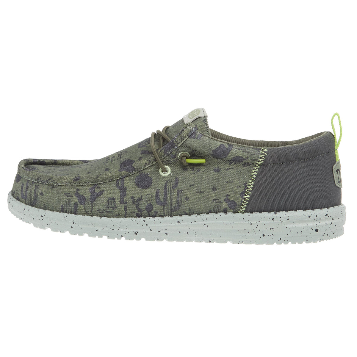 Hey Dude Men`s Green Wally Funk Desert Casual Shoe