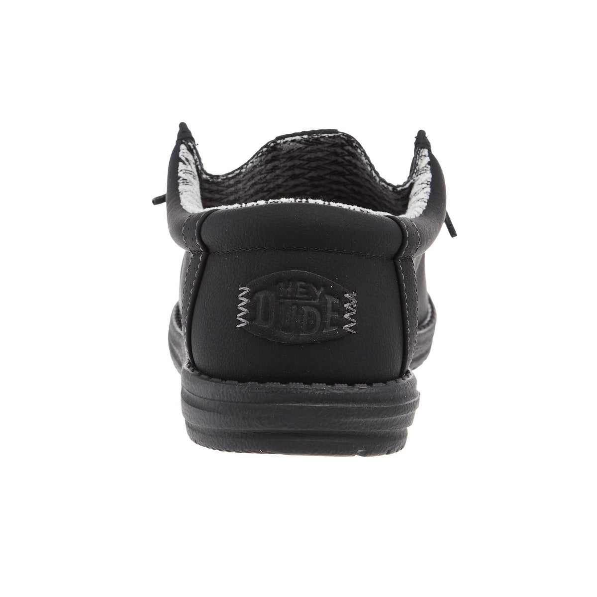 Hey Dude Mens Wally Classic Black Casual Shoe