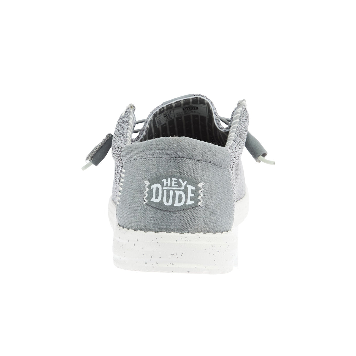 Hey Dude Men`s Grey Wally Stretch Mesh Casual