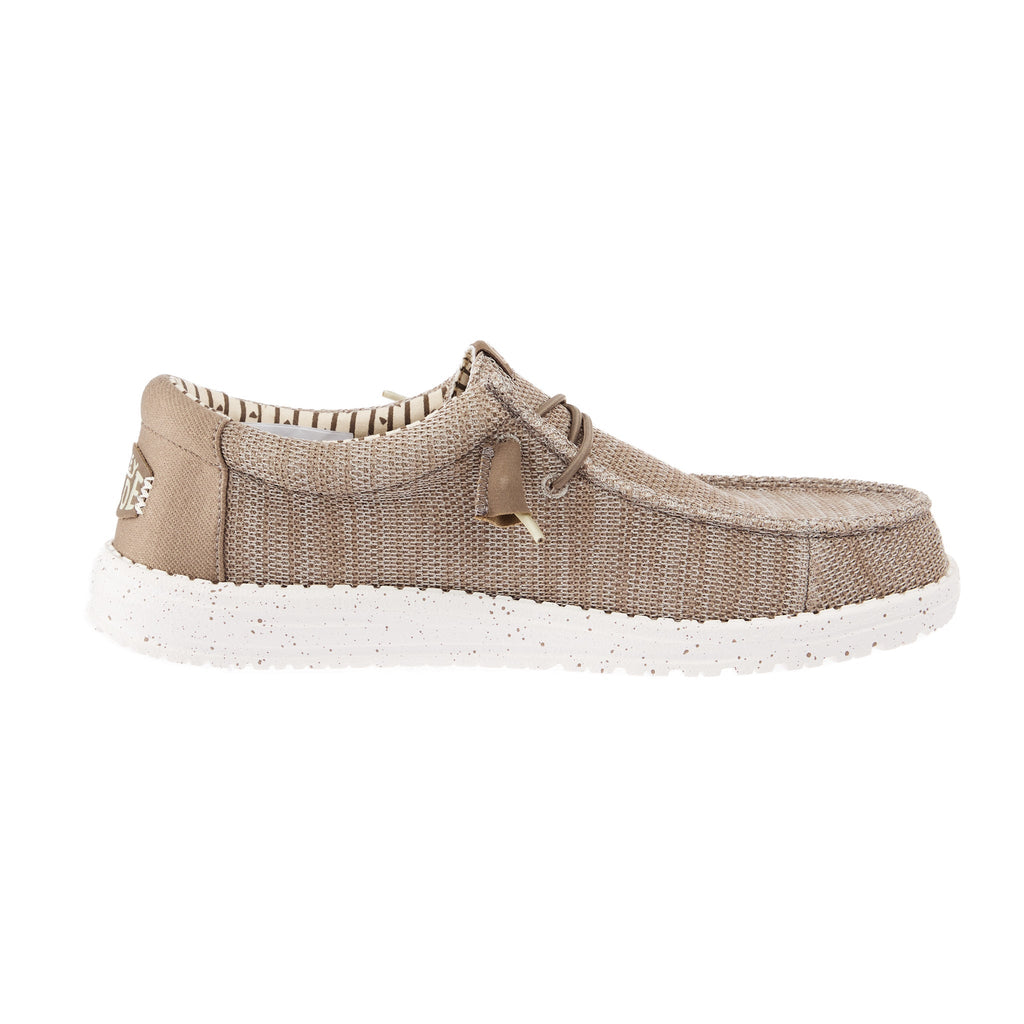 Hey Dude Men`s Tan Wally Stretch Sox Casual Shoe