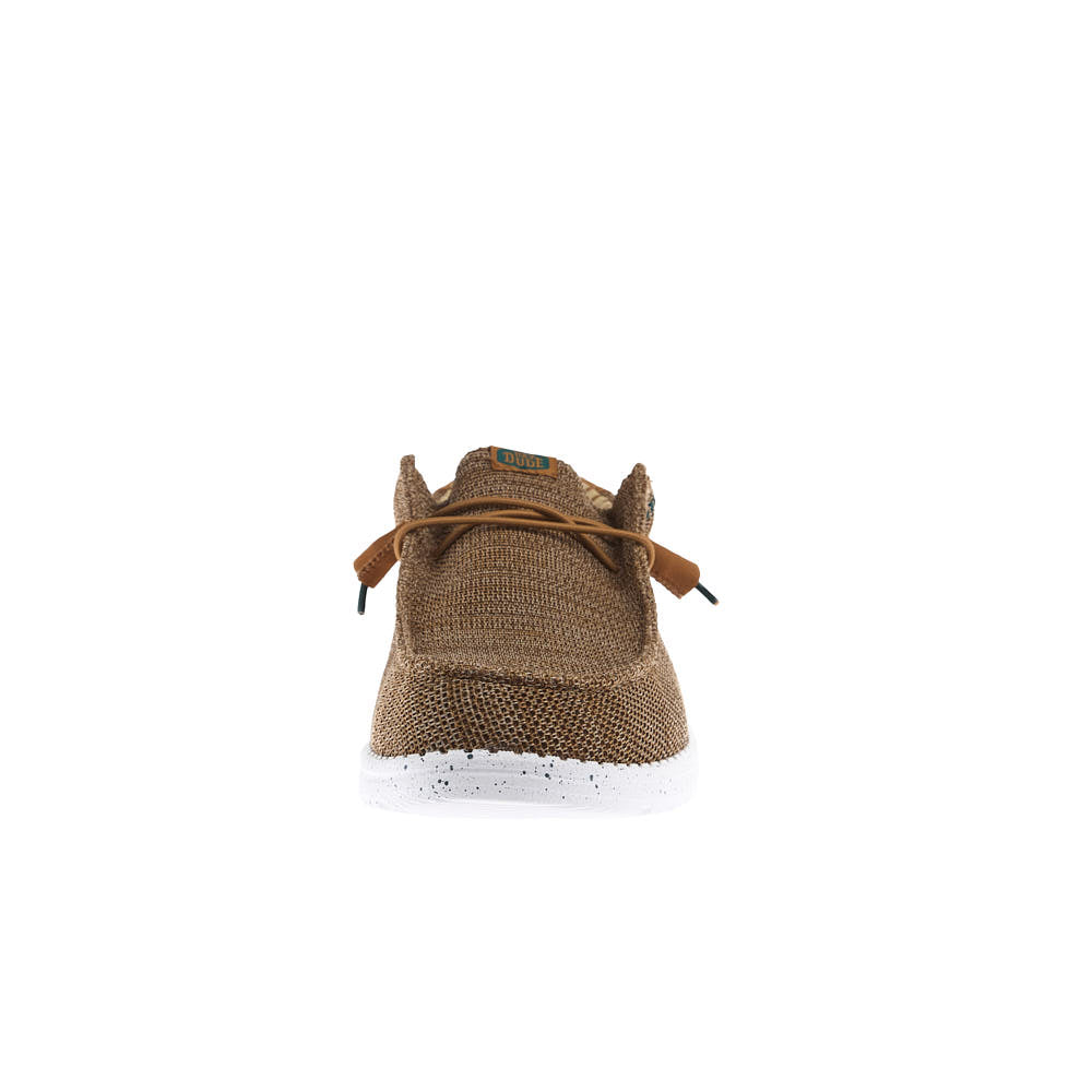 Hey Dude Men's Wally Stretch Sox Bone Brown Casual Shoe
