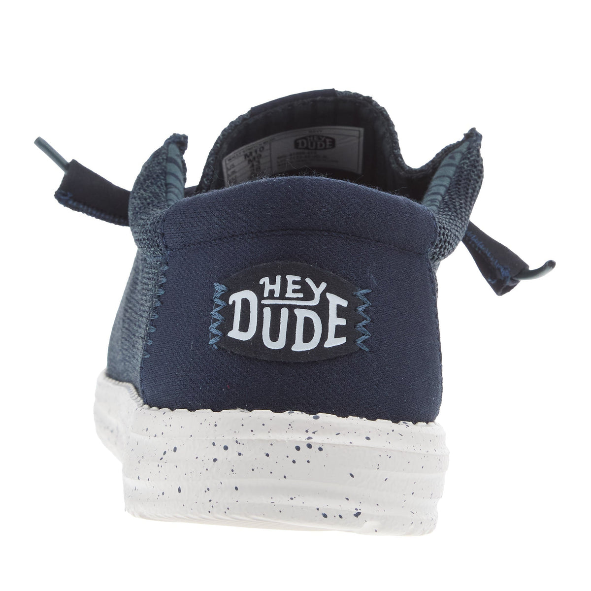 Hey Dude Mens Navy Wally Stretch Mesh Casual Shoe