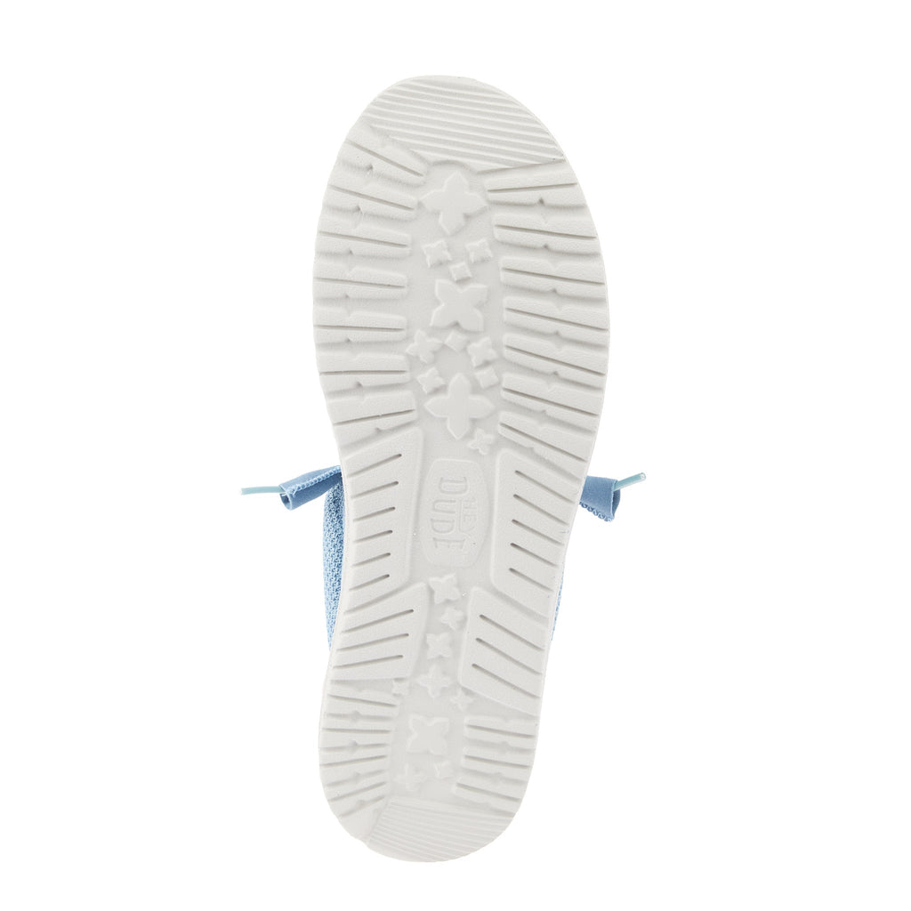 Hey Dude Men`s Cloud Blue Wally Stretch Sox Casual Shoe