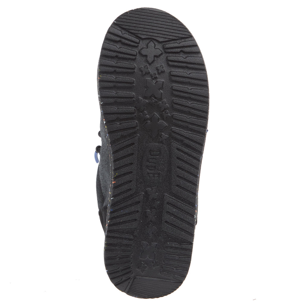 Hey Dude Wally Youth Funk Splatter Black Casual Shoe