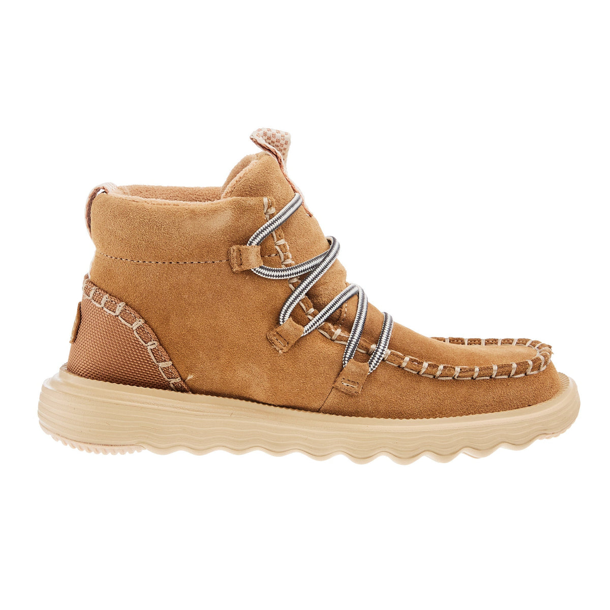 Hey Dude Womens Reyes Suede Tan Casual Shoe